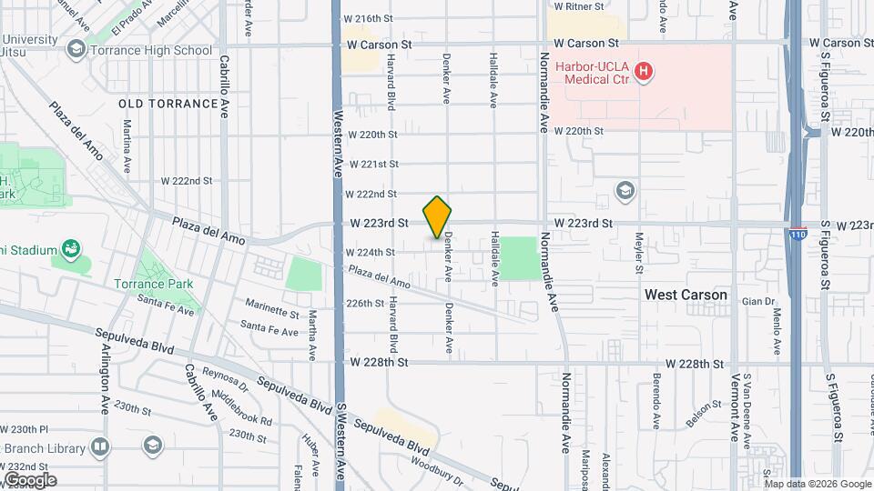 1515 1/2 W. 224th St. Map and Location Details