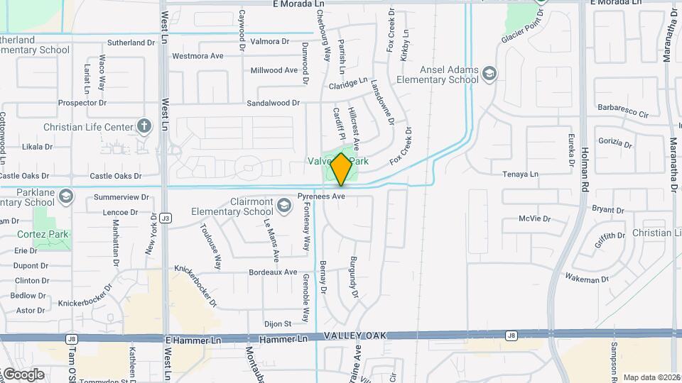 2505 Pyrenees Ave Map and Location Details