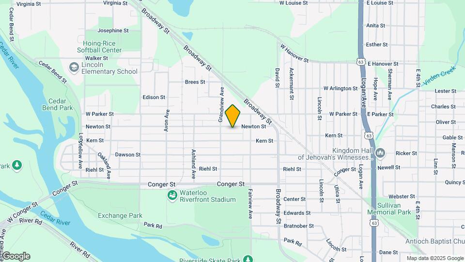 641 Newton St Map and Location Details