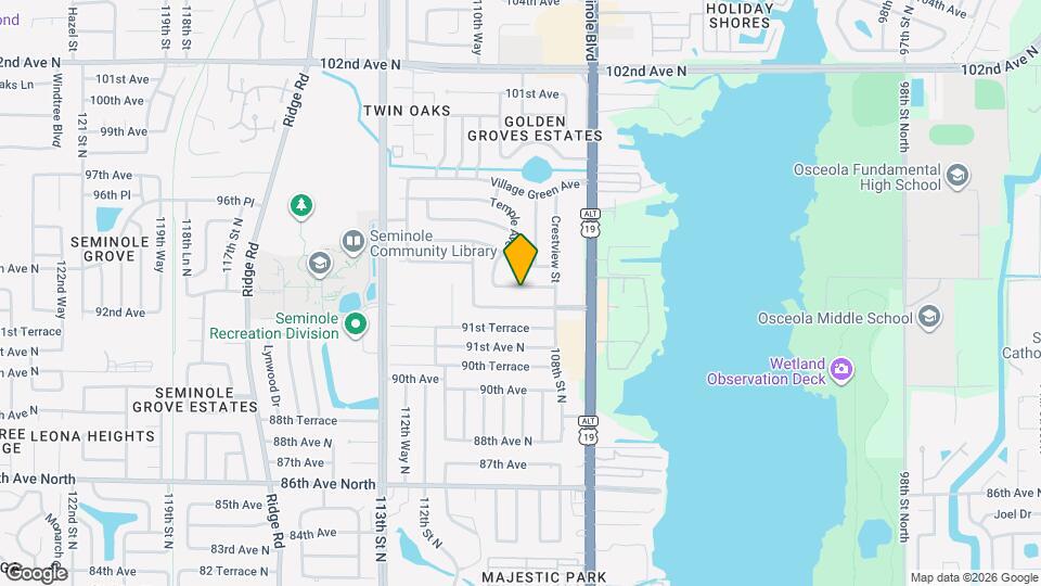 10904 Temple Ave Mapa y Detalles de la Ubicación