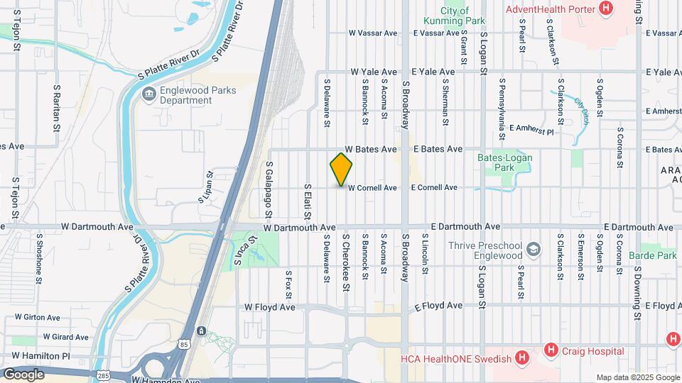 3007 S Cherokee St Map and Location Details