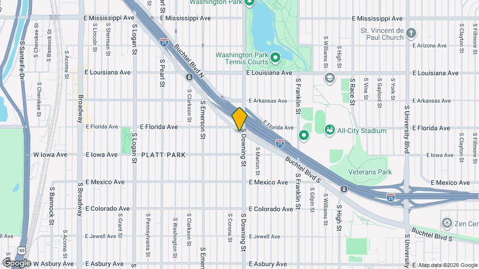 1140 Buchtel Blvd S Map and Location Details