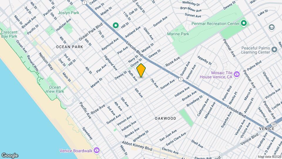 645 Rose Ave Mapa y Detalles de la Ubicación