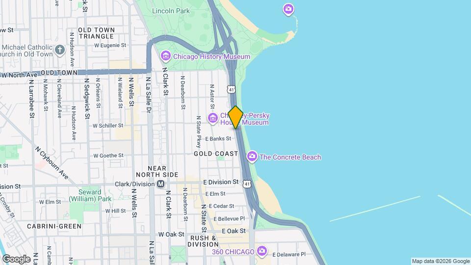 1357 N Lake Shore Dr Map and Location Details
