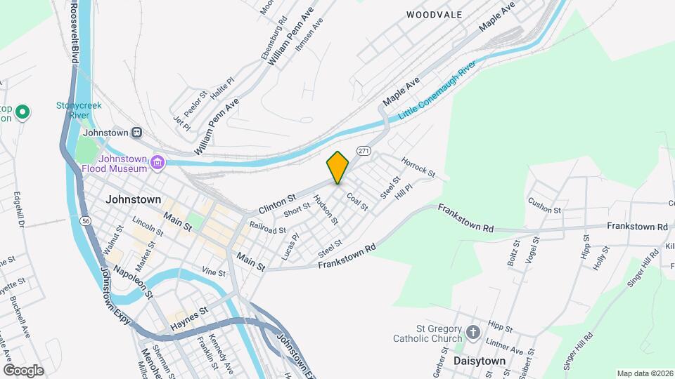 830 Railroad St Map and Location Details