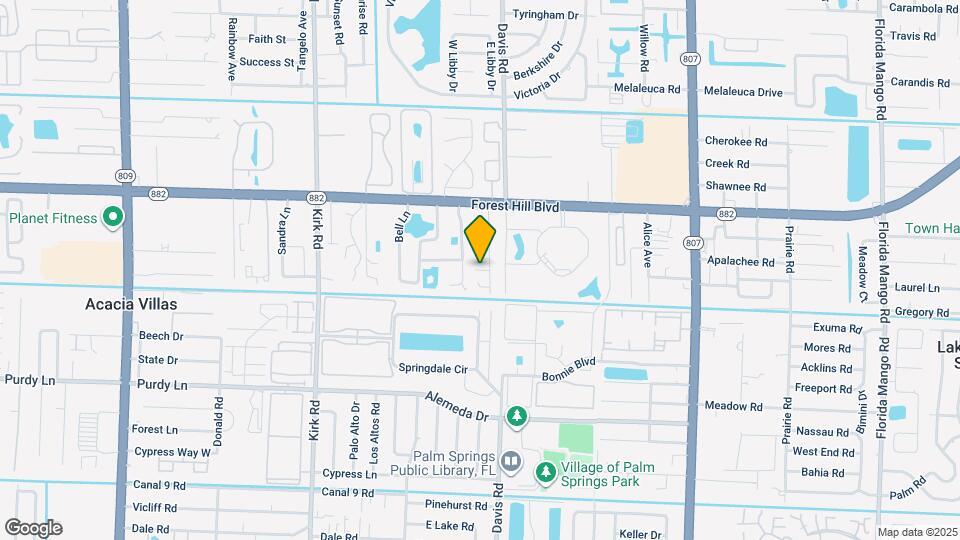 1939 Palm Acres Dr Map and Location Details