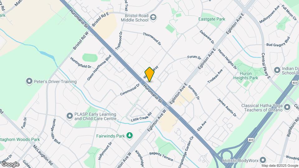 405-5081 HURONTARIO St Map and Location Details