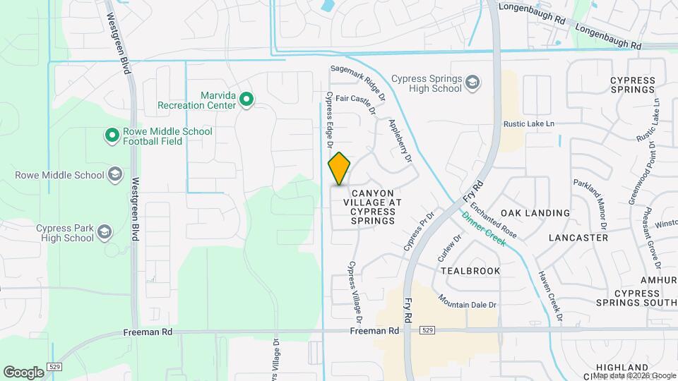 20711 Cypress Green Ln Map and Location Details