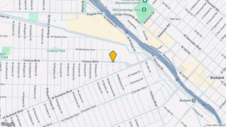 1222-1222 W Victory Blvd Map and Location Details