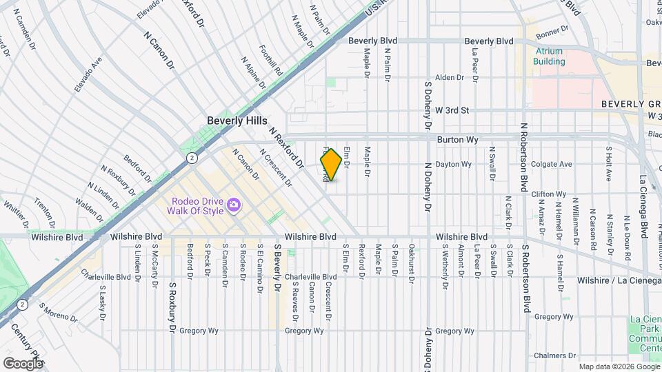 204 Foothill Rd Map and Location Details