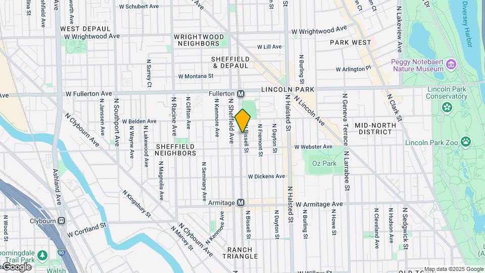2218-2224 N Bissell St Mapa y Detalles de la Ubicación