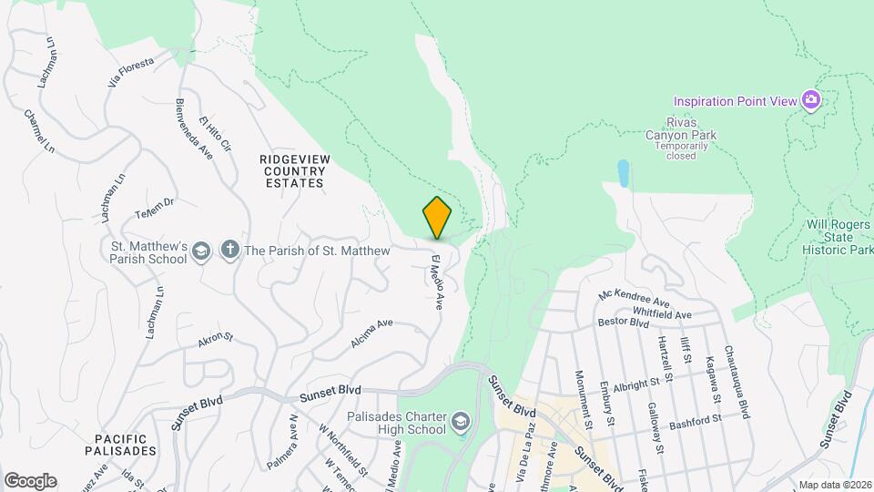 1122 El Medio Ave Map and Location Details