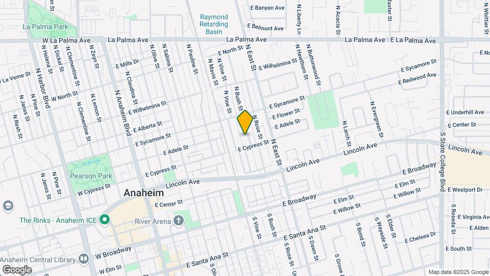 319 N Bush St Map and Location Details