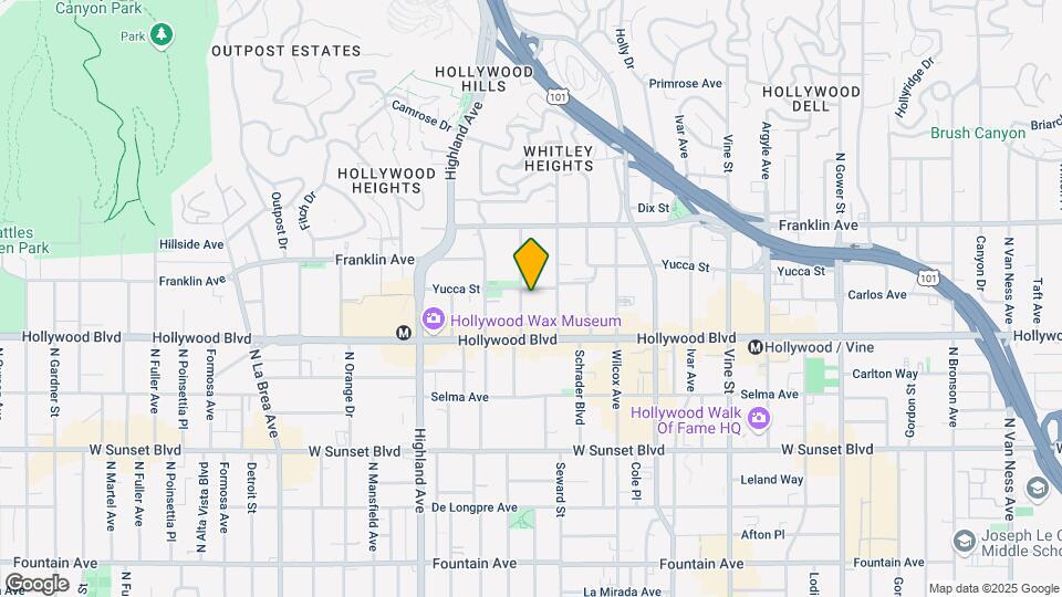 1746 N Cherokee Ave Map and Location Details