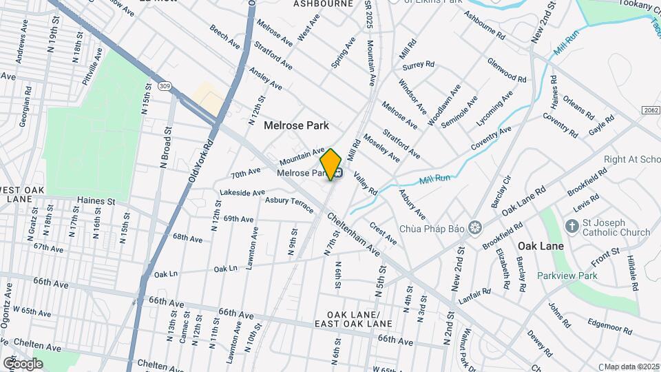 Melrose Station Mapa y Detalles de la Ubicación