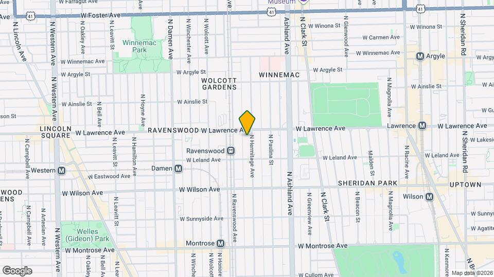 4744 N Hermitage Ave Map and Location Details