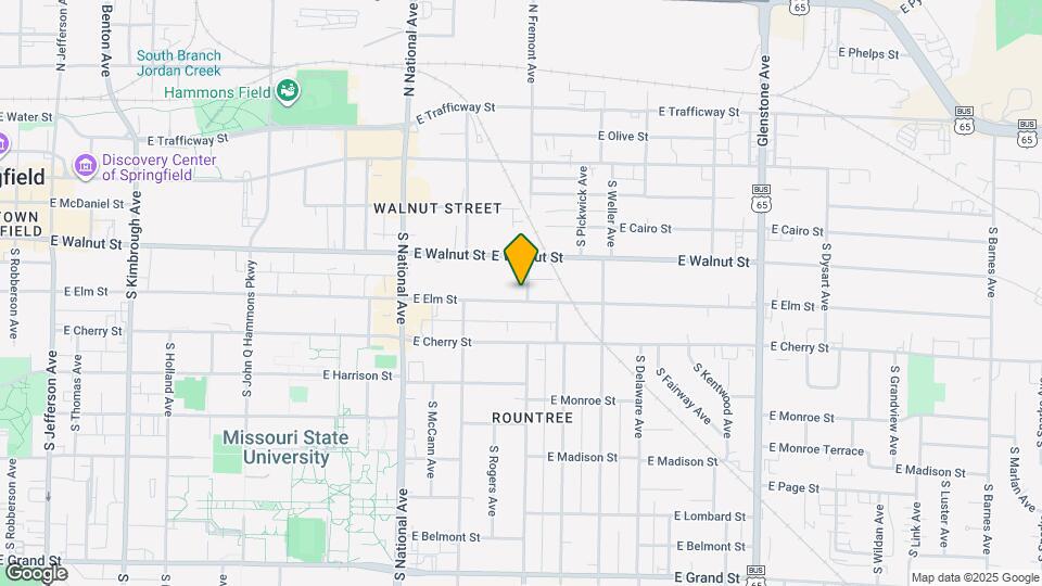 1361 E Elm St Map and Location Details