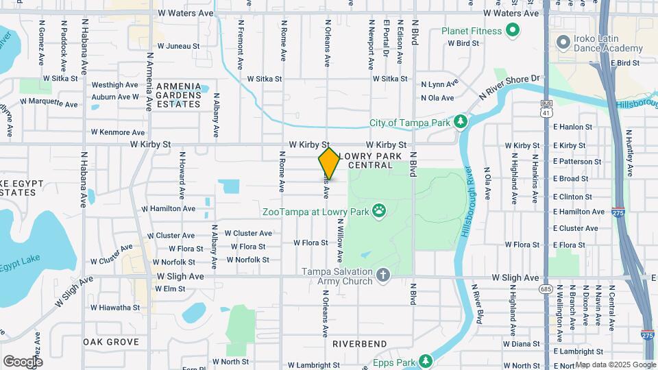 1318 W Broad St Map and Location Details