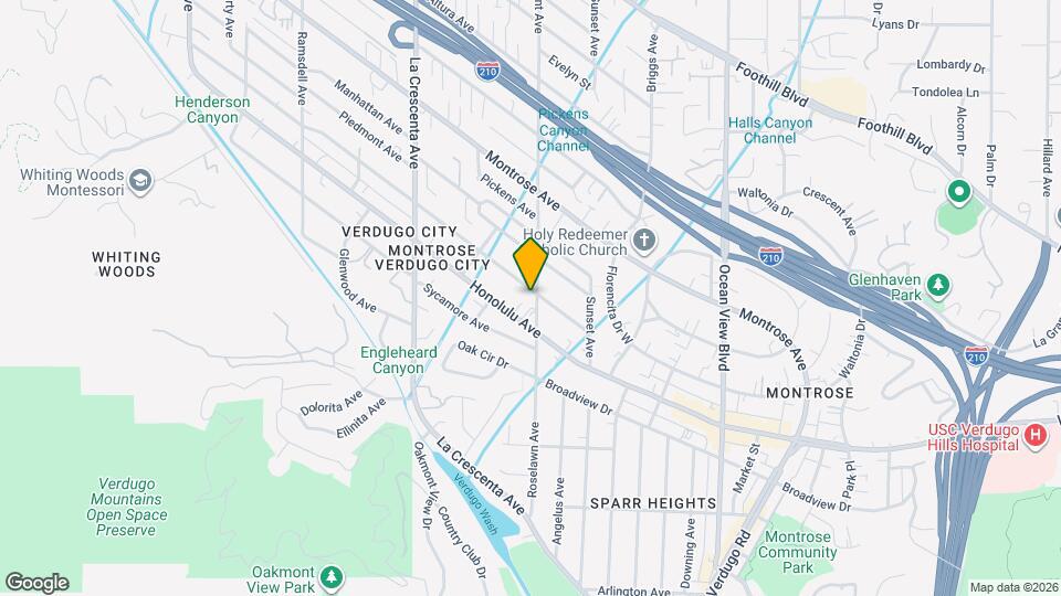 3829 Rosemont Ave Map and Location Details