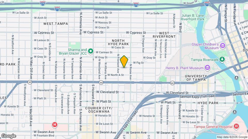 1710 W North B St Mapa y Detalles de la Ubicación