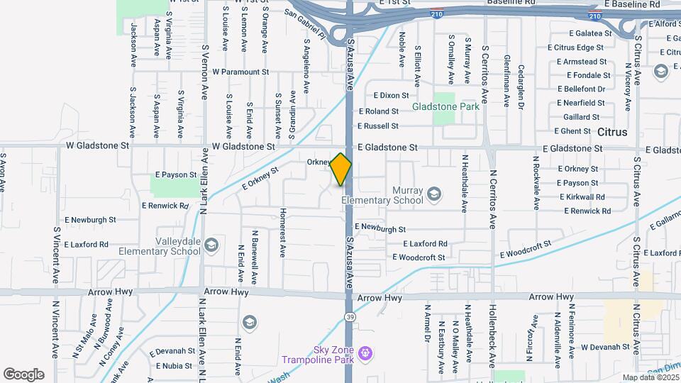 555 S Azusa Ave Map and Location Details