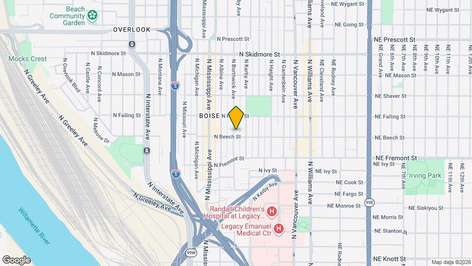 3710 N Borthwick Ave Map and Location Details