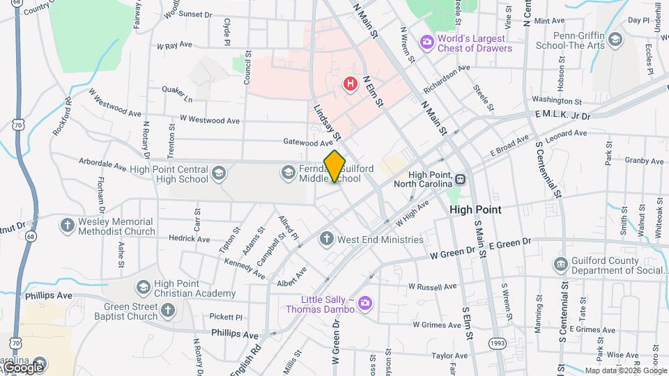 301 Oakwood St, Unit 301 - C Mapa y Detalles de la Ubicación
