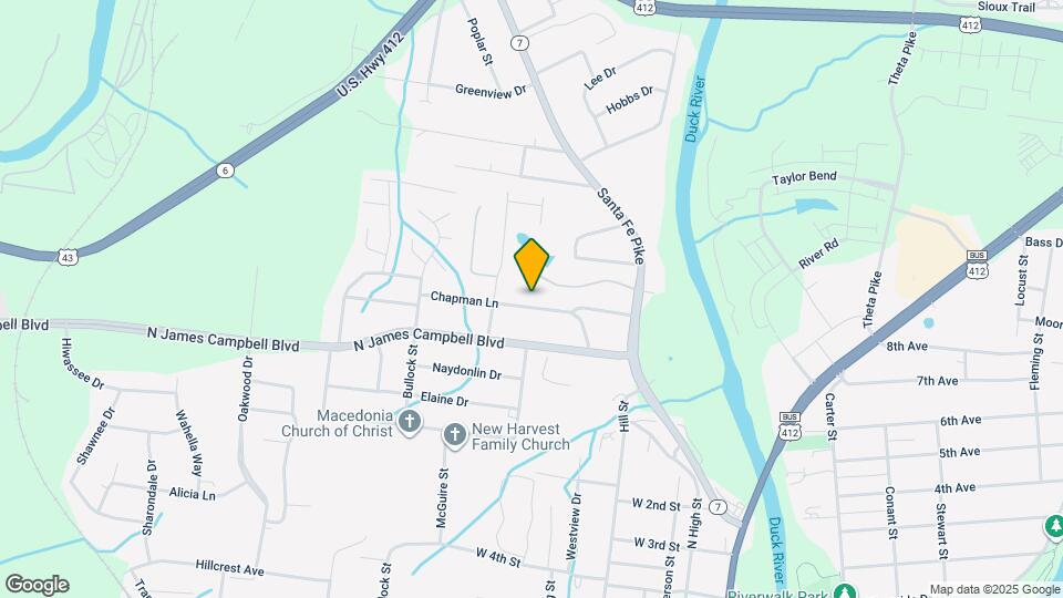 214 Chapman Ln Map and Location Details