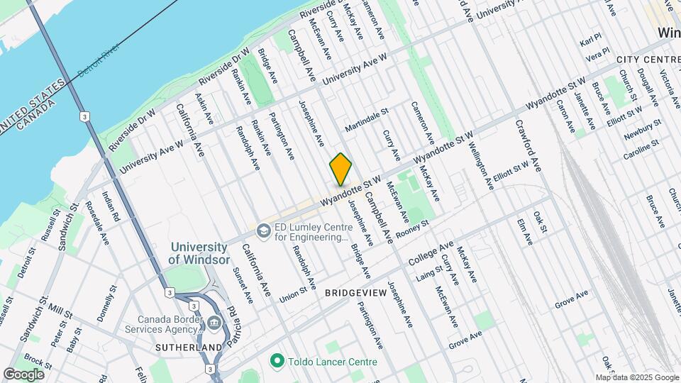 1830 Wyandotte St W Map and Location Details