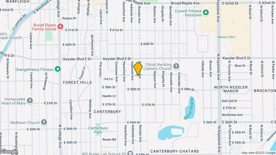 5838 Rosslyn Ave Map and Location Details