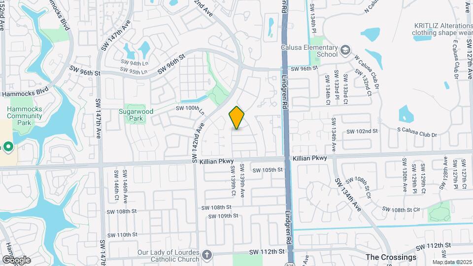 13929 SW 102nd Terrace Map and Location Details