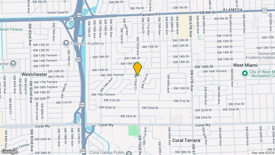 1701 SW 72nd Ct Map and Location Details