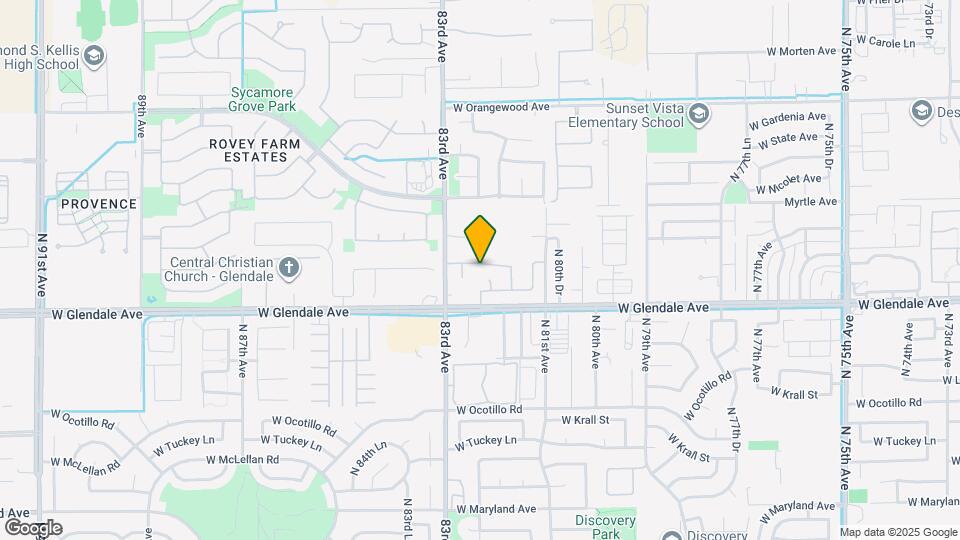 8207 W Palmaire Ave Map and Location Details