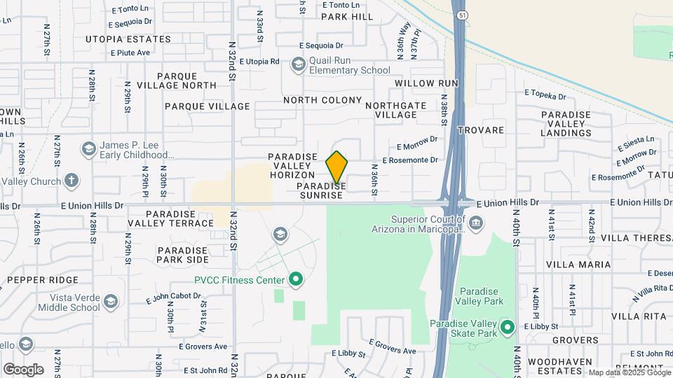 18617 N 35th St Map and Location Details