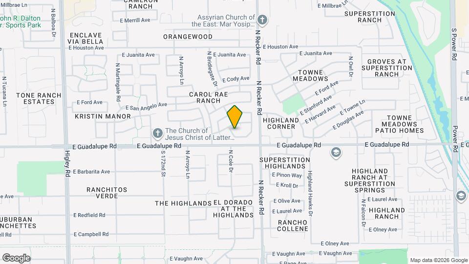 3884 E Douglas Loop Mapa y Detalles de la Ubicación