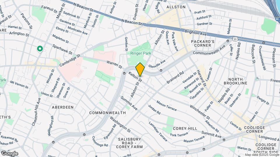 166 Allston St, Unit #1 Map and Location Details