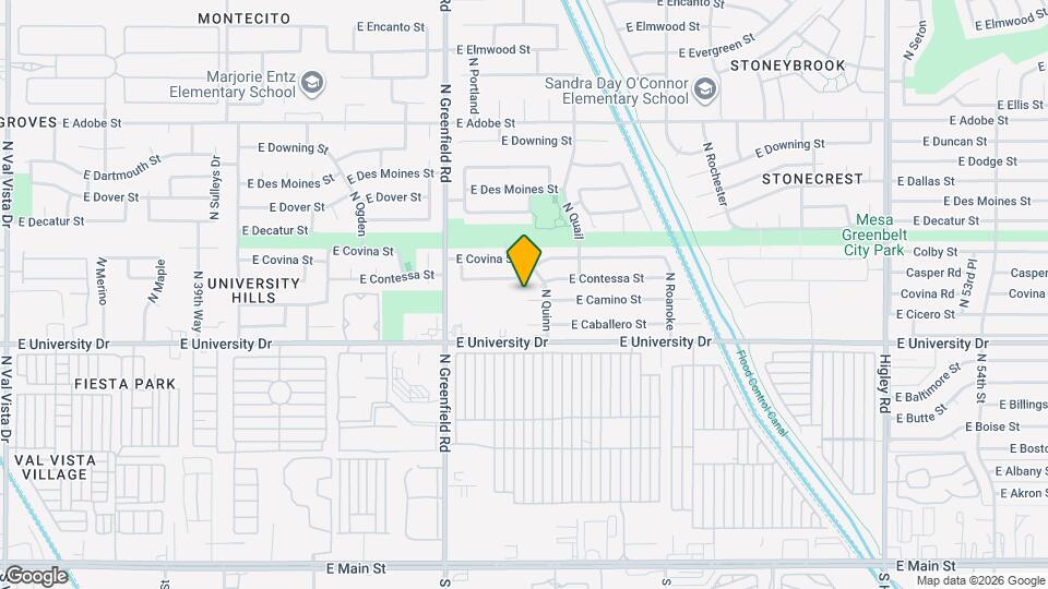 4522 E Camino Cir Map and Location Details