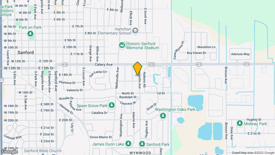 1326 S Summerlin Ave Map and Location Details