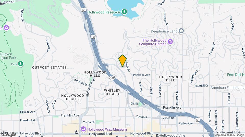 2222-2226 N Cahuenga Blvd Mapa y Detalles de la Ubicación