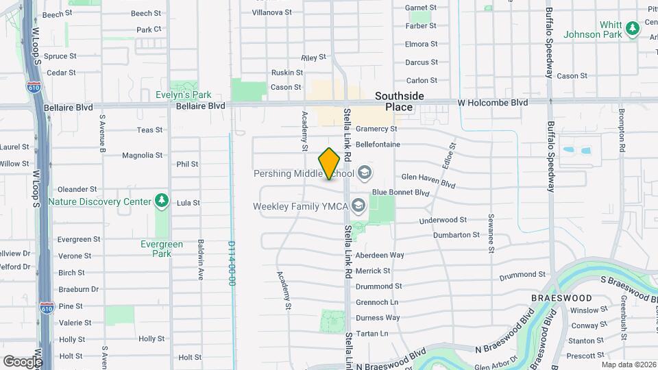 4018 Blue Bonnet Blvd Map and Location Details