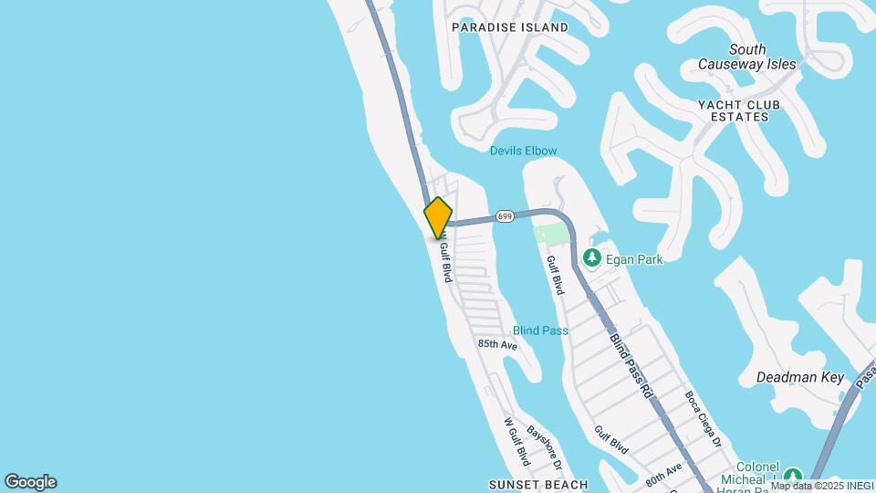 9548 W Gulf Blvd Map and Location Details
