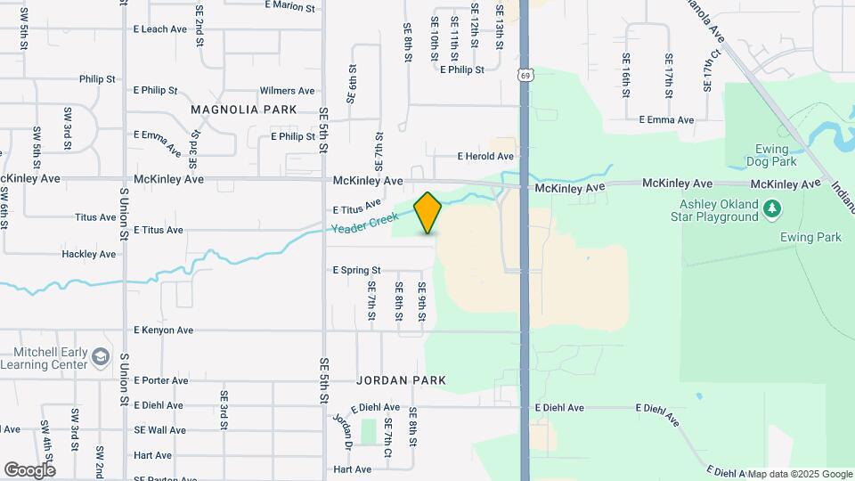 904 SE Hackley Ave Map and Location Details