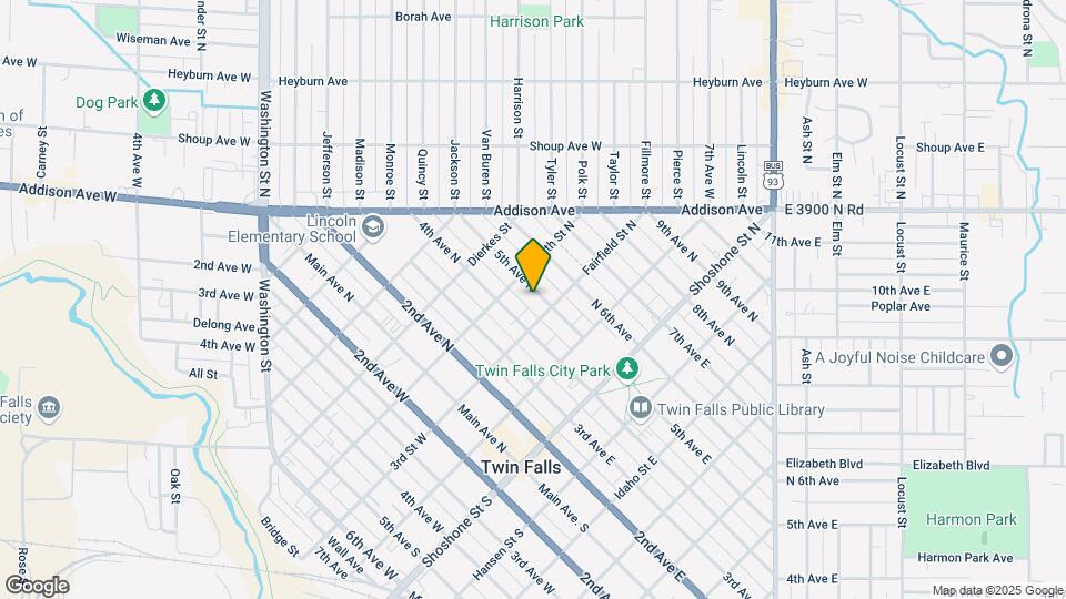 329 N 5th Ave Map and Location Details