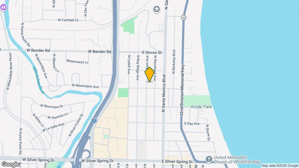 6014 N Kent Ave Map and Location Details