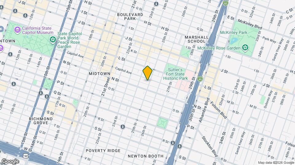 1306 25th St Map and Location Details