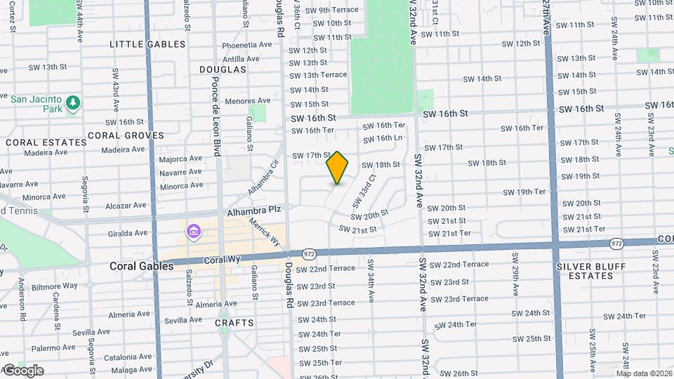 1881 SW 36th Ave Map and Location Details