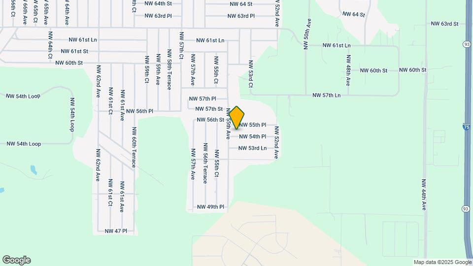 5463 NW 54th Pl Map and Location Details
