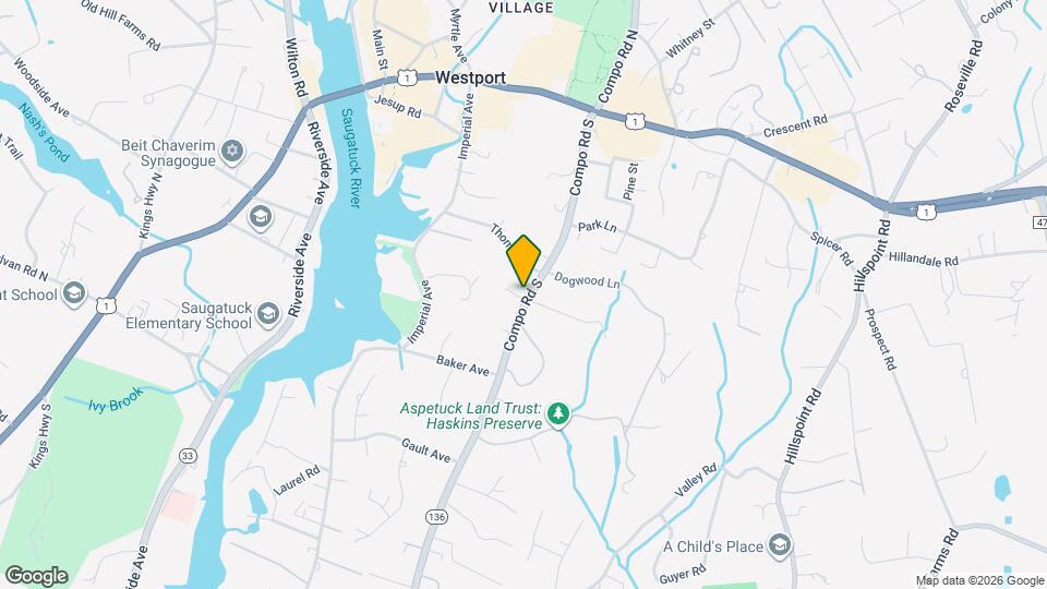 92 Compo Rd S Map and Location Details