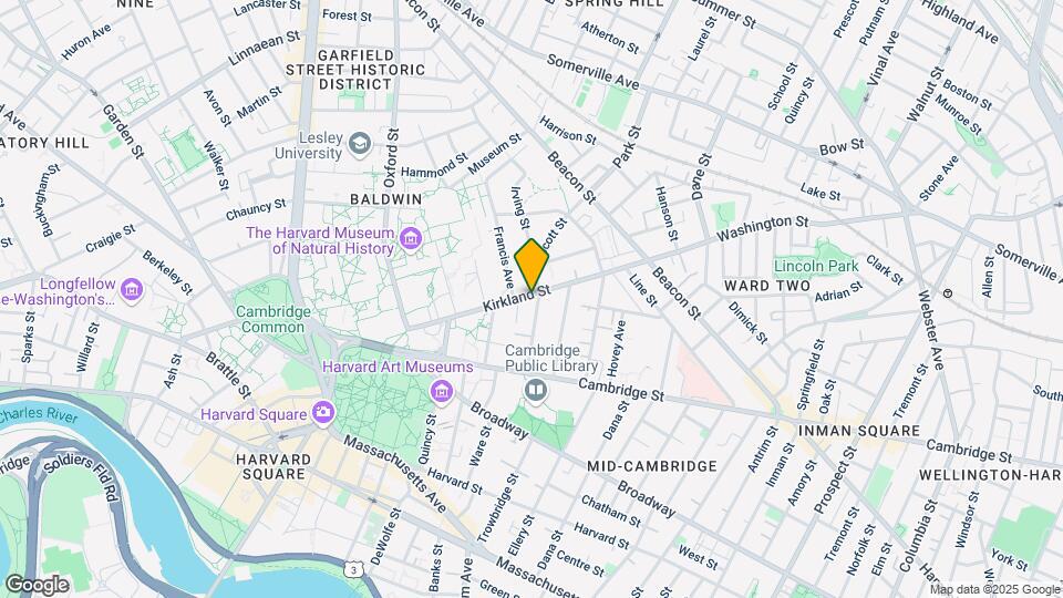 56 Kirkland St, Unit 1 Map and Location Details