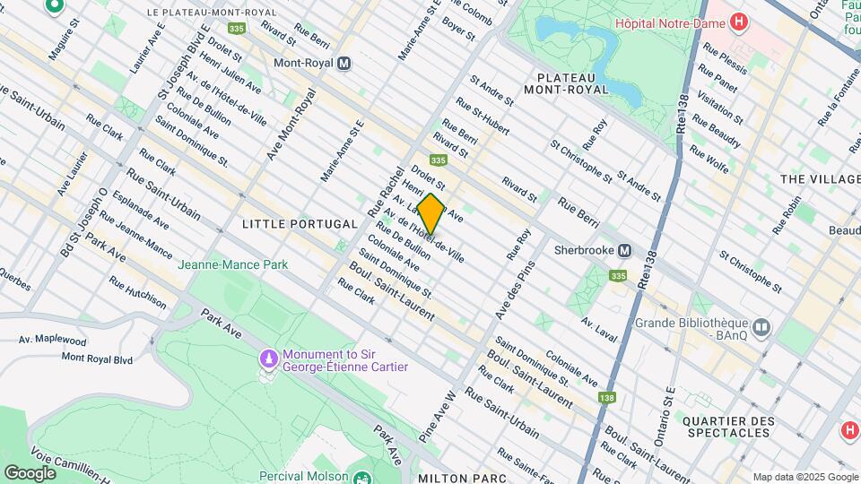 4032 De L'hôtel-De-Ville Av Map and Location Details